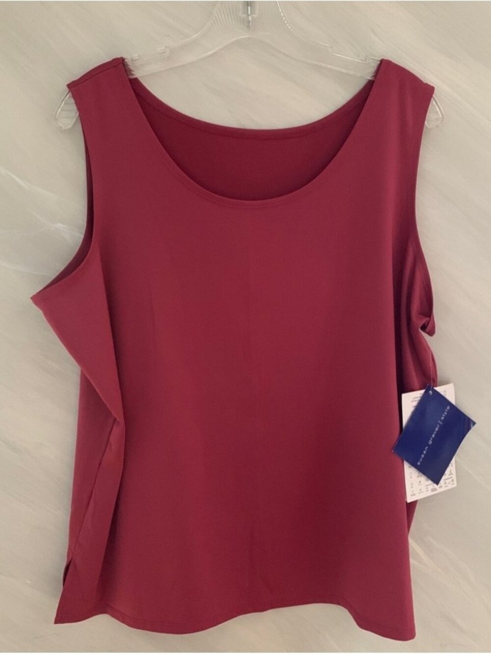 Liquid Knit Mauve/ Rose Colored Tank Top